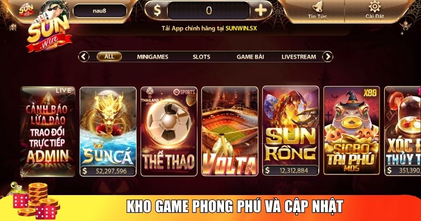 Lợi ích vượt trội khi chơi game tại Sunwin về kho game